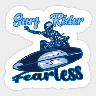 Surf Rider Fearless Sticker